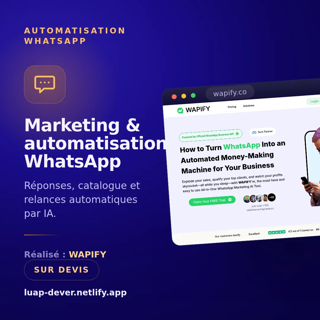 Marketing & automatisation WhatsApp